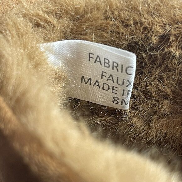 J/slides Nia Womens Waterproof Suede Bootie Size 8M Brown Faux Fur WORN ONCE - Picture 11 of 13